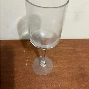 Large Wine glass candle holder